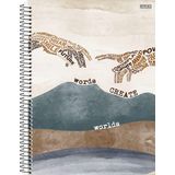 Caderno Universitário 10 Matérias Escolar Wind Capa Dura