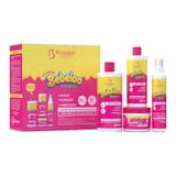 Kit Shampoo Condicionador Máscara E Spray Desembaraçante Bebeloo Tutti Frutti Bio Instinto