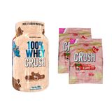 Kit Whey 100% Crush Concentrada Chocobear 900g + 2 Crock Crush 50g Frutas Vermelhas - Under Labz