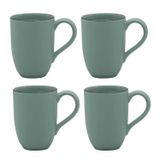 Jogo Kit 4 Canecas Xicara De Cerâmica Chá Café 350ml Oxford