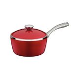 Panela Tramontina Lyon 20cm 2,8l Alumínio Forjado Antiaderente Starflon Externo Silicone Vermelho Tampa Tramontina