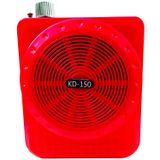 Caixinha Megafone Amplificador De Voz Vermelho Com Microfone