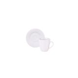 Conjunto Xícara Pires Café Tramontina Santorini Porcelana 70ml Tramontina