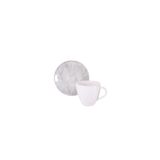 Conjunto Xícara Pires Café Tramontina Arbo Porcelana Decorada 95ml 2 Peças Tramontina