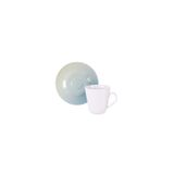 Conjunto Xícara Pires Café Tramontina Polaris Porcelana 70ml Tramontina