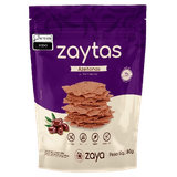 Kit 2x: Biscoito Zaytas Azeitona Preta Sem Glúten Zaya 80g