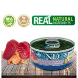 Ração Úmida N&amp;d Natural Feline Atum E Camarão Gatos Adultos