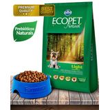 Ração Seca Ecopet Natural Light Small Bites Cães Adultos