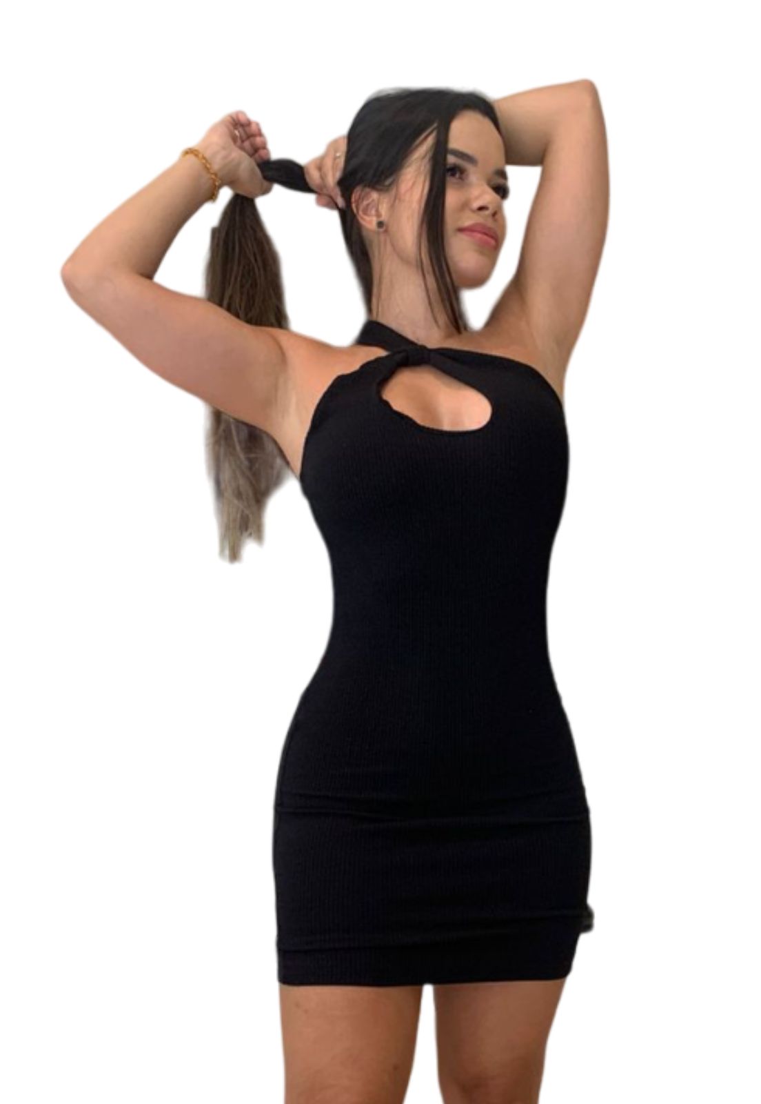 Vestido Feminino Cropped Com Decote Sem Bojo, Modelo Curto !