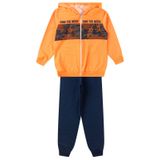 Conjunto Infantil Menino Com Jaqueta Select Laranja 8