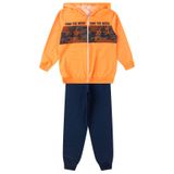 Conjunto Infantil Menino Com Jaqueta Select Laranja 8