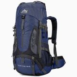 Mochila Trilha Alpinista Mala Viagem Camping Azul Escuro