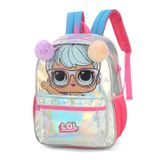 Mochila Escolar Infantil De Costas Prata Lol