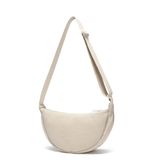 Bolsa Yikoee Crescent Para Mulheres E Homens Sling Crossbody Bege