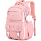 Mochila Escolar Omkarsy Para Meninas Com Laptop 15.6 Rosa