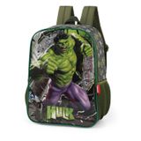 Mochila Hulk Infantil Luxcel - Verde 41x30x14cm