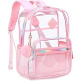 Mochila Transparente Para Meninas, Mochila Escolar Transparente Resistente