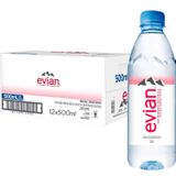 Kit Com 12un Água Mineral S/ Gás Francesa Evian Pet 500ml