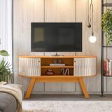 Estante Para Tv E Home Theater Atlanta Cinamomo/off White