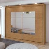 Guarda-roupa Casal 2 Portas 6 Gavetas 100% Mdf Toronto Com Espelho