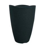 Vaso Decorativo Para Plantas Wave Conico 38 Cinza