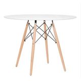 Mesa De Jantar Redonda Eames Eiffel 120cm Branca