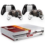 Skin Adesivo Protetor para X Box One S e Controles Bethesda The Evil Within b2