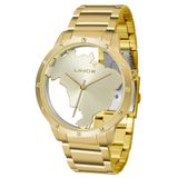 Relogio Lince Feminino Lrg4512l C1kx Dourado Analógico