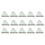 Kit Painel Ripado 15 Barras 285x12,2cm 5m² Poliestireno Branco