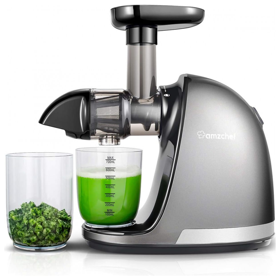 Centrifuga De Frutas Com Funcao Reversa E Alto Rendimento, 110v 150w, Cinza