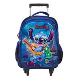 Mochila Infantil Rodinha Stitch Masculina 3d Grande Toys 2u