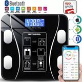 Balança Digital Bioimpedância Corporal Vidro 180kg Bluetooth