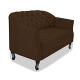 Namoradeira Julia A02 Suede - Adj Decor Cor Marrom