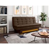 Sofa Cama Com Baú Berilo Espresso Móveis Marrom