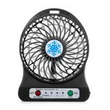 Mini Ventilador Pequeno Portatil A Pilha Recarregavel Usb