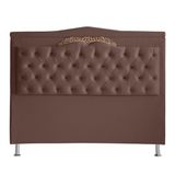 Cabeceira De Cama Box Madri Casal King 195cm Suede Rosê