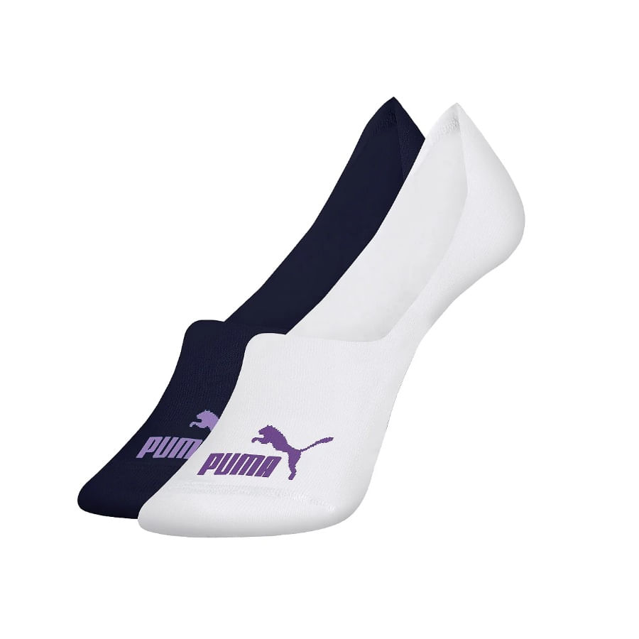 Kit 2 Pares Meia Sapatilha Invisível Puma Feminina