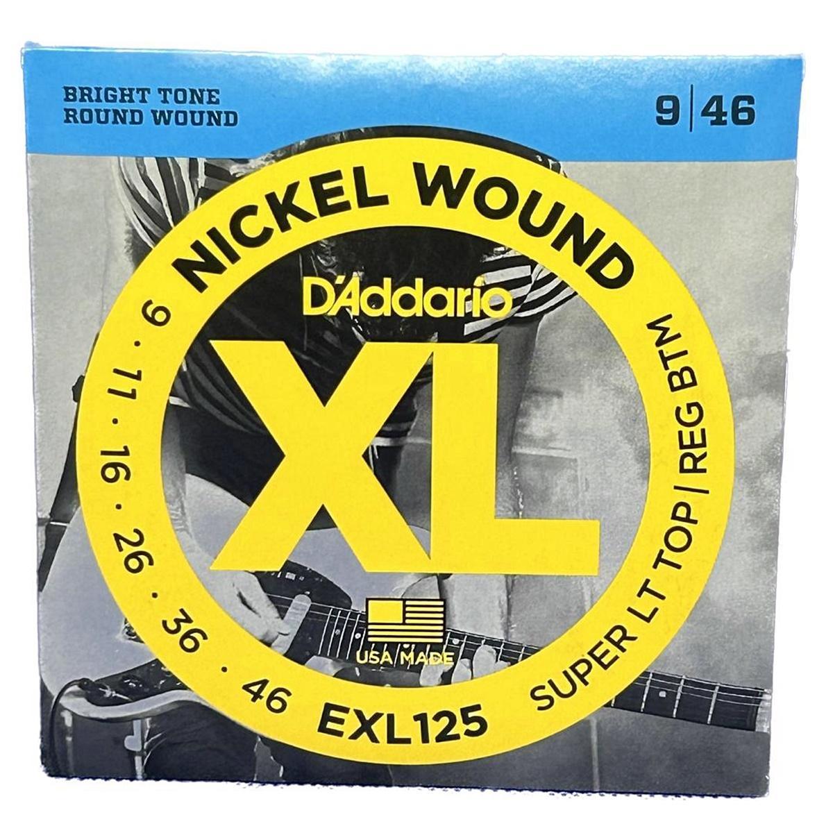 Encordoamento 09-46 Guitarra Nickel Wound D&#39;addario Exl125