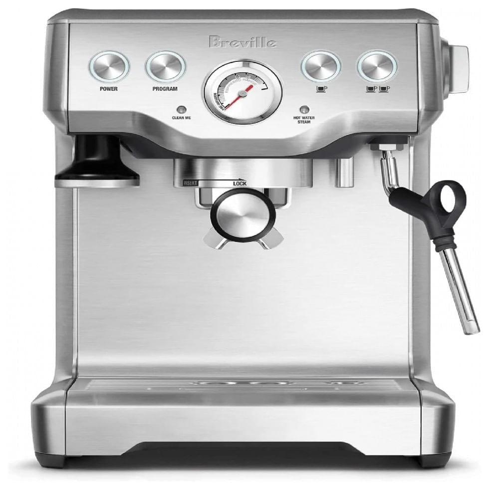 Cafeteira Eletrica Programavel Expresso Automatica Com Vaporizador Aco INOxidavel 1650w, 110v, Breville Bes840xl, Prateado