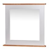 Moldura Retangular Para Banheiro Com Espelho Dália - M53060-60 Cor Laca - Branca