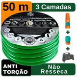 Mangueira Jardim  Verde 50mt + Suporte