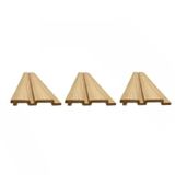 Kit Painel Ripado 3 Barras 285x12,2cm 1m² Poliestireno Eucalipto