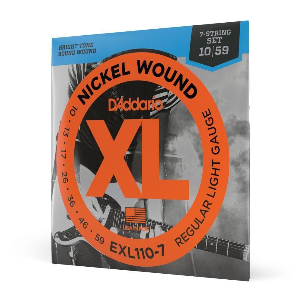 Encordoamento Guitarra 7c 10-59 D Addario Xl Nickel Exl110-7 [f035]