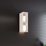 Armário Aéreo Nicho 20cm 100% Mdf Aurora Off White
