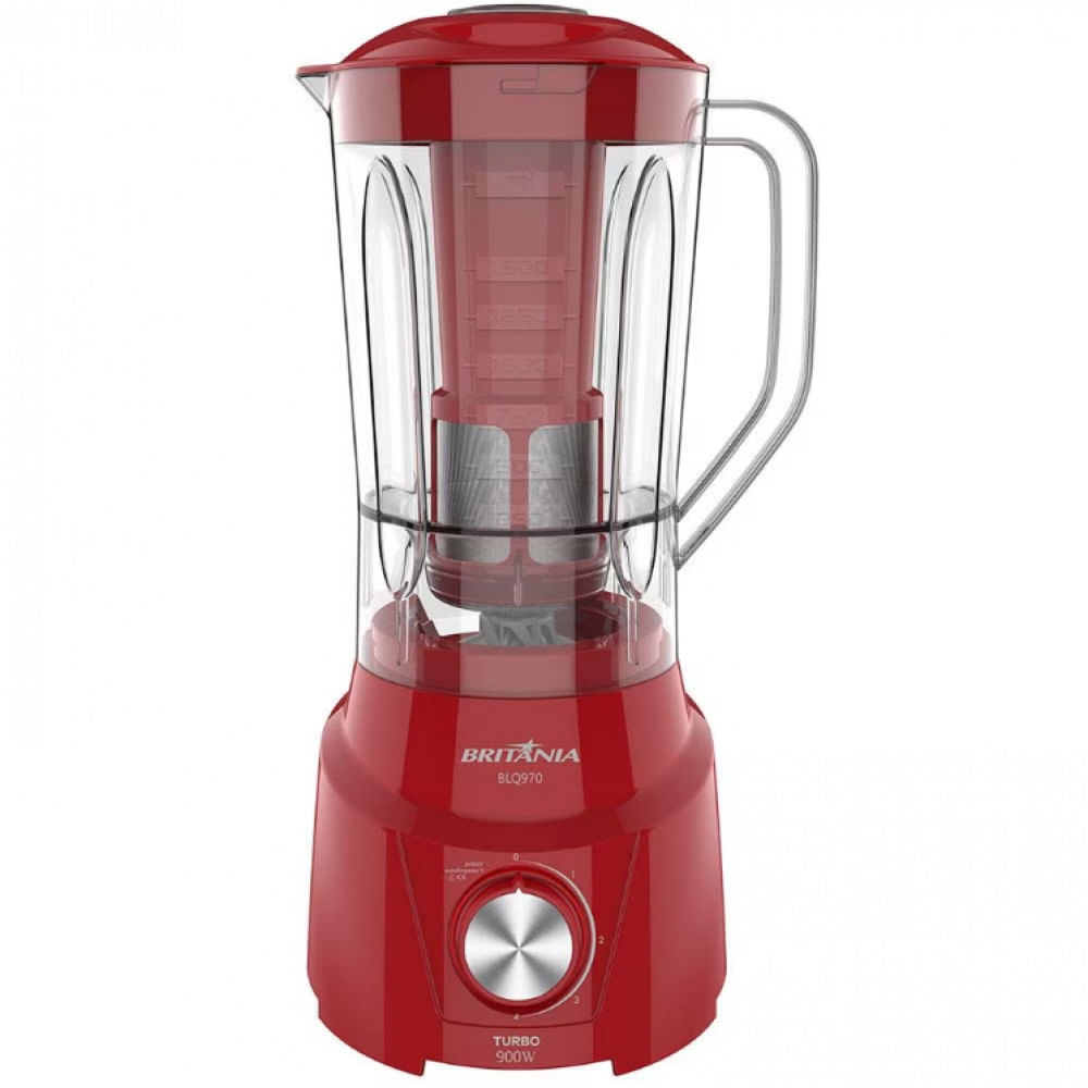 Liquidificador Britânia Blq970v Turbo 900w Com 4 Velocidades