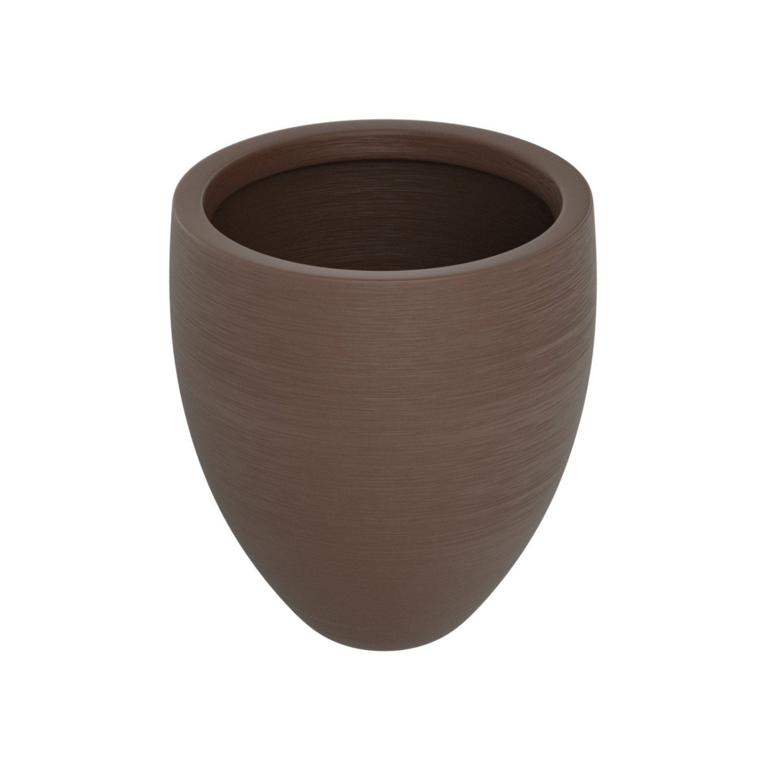 Vaso Cônico 50x50cm Polietileno Sem Prato Fibrarte Lux Telhas