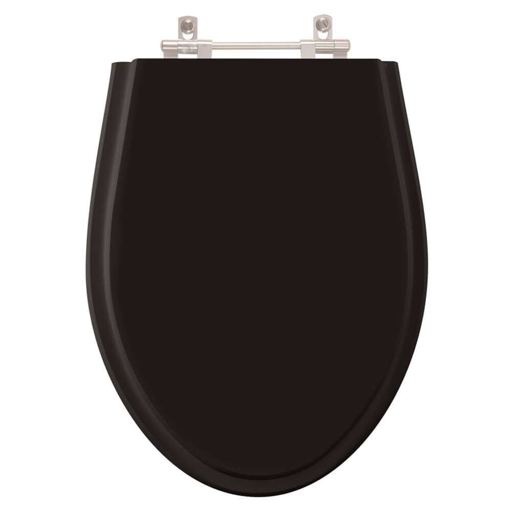 Assento Sanitario Absolute Preto para vaso Ideal Standard