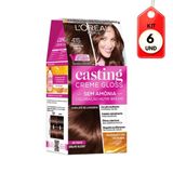 Kit C-06 Casting Gloss Coloração Creme 4.15 Chocolate Glace