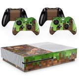 Skin Adesivo Protetor para X Box One S e Controles Minecraft b4