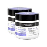 Kit 2 Hidratantes Facial Antissinais Reparador Neutrogena Face Care Intensive 100g